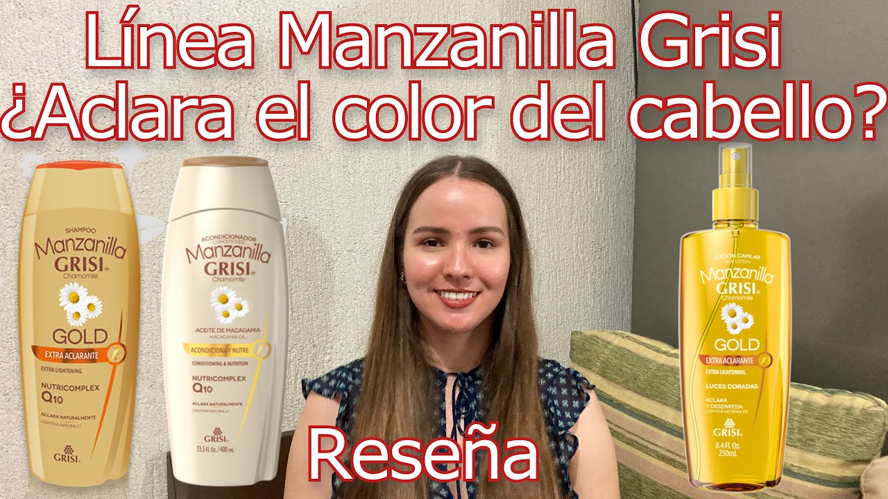 Shampoo Manzanilla Grisi Gold Extra Aclarante, Acondicinador y Loción Capilar Desenredante - Reseña