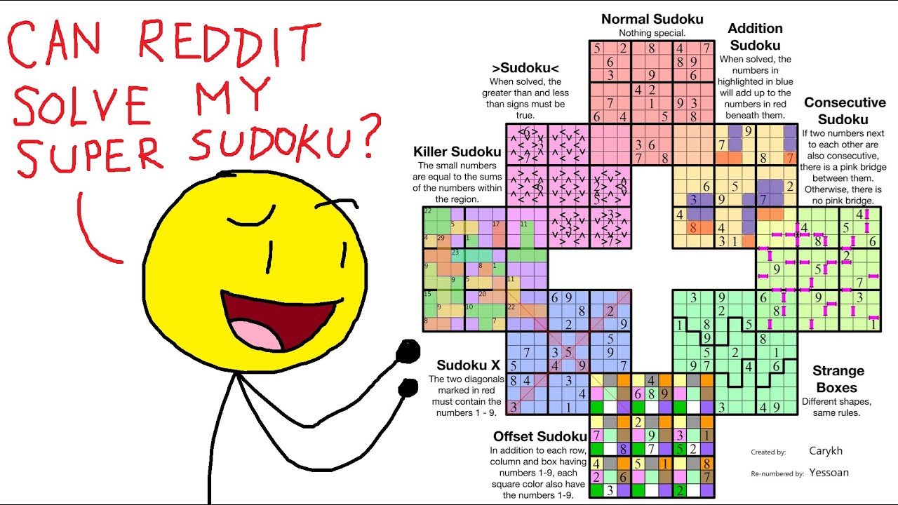 Reddit found my Super Sudoku!  (Skip to 1:41 to avoid spoilers)