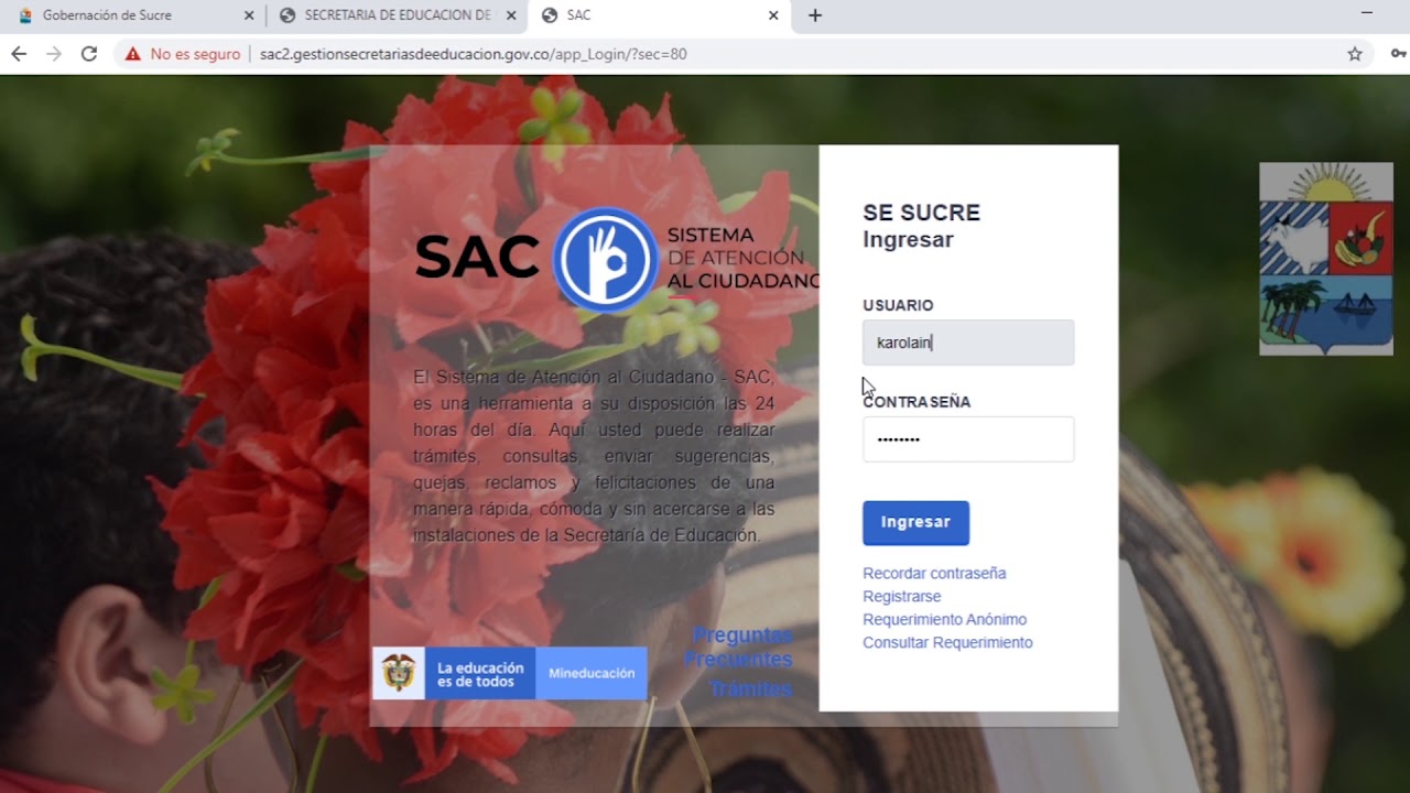 Tutorial del Sistema de Atención al Ciudadano (SAC) 2.0.