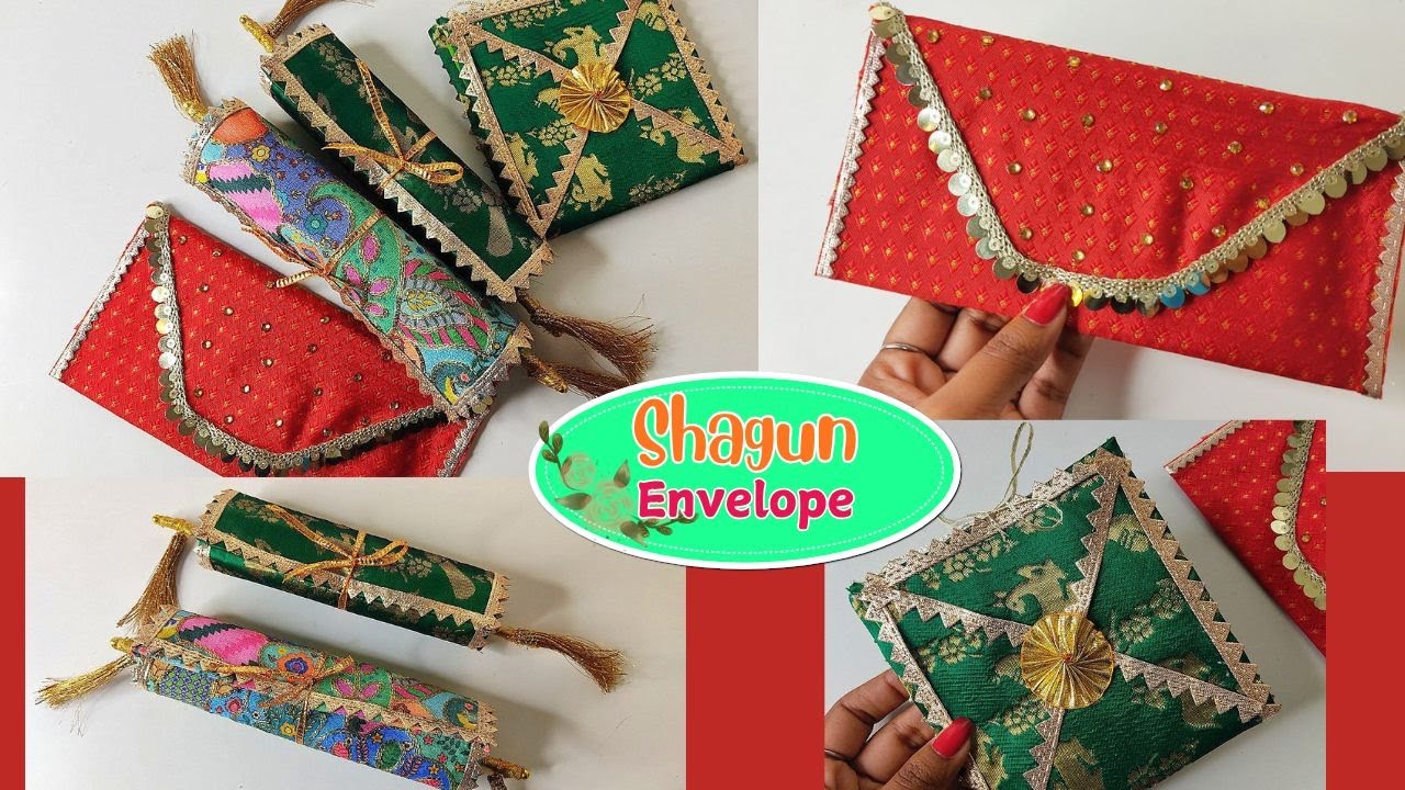 Easy & Beautiful Gift Envelope Tutorial |Traditional  Handmade Shagun Money Envelope !!