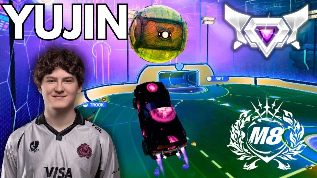 YUJIN has GENIUS MECHANICS in Rocket League.. (SSL 2v2)