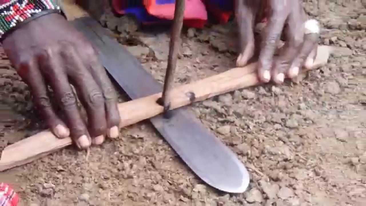 Masai Mara Tribe - Putting Fire