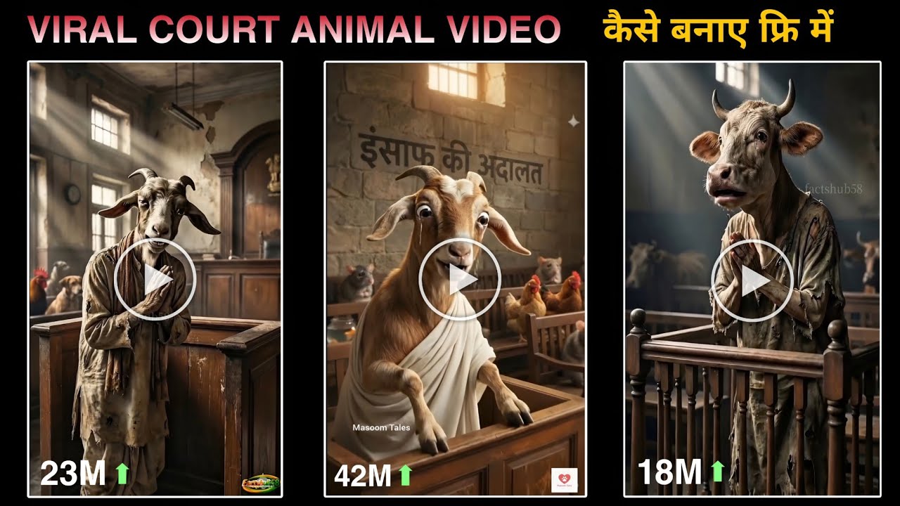 Judge ko sikayat kerne wala ai animal video kaise banaye | Viral ai animal video kaise banaye