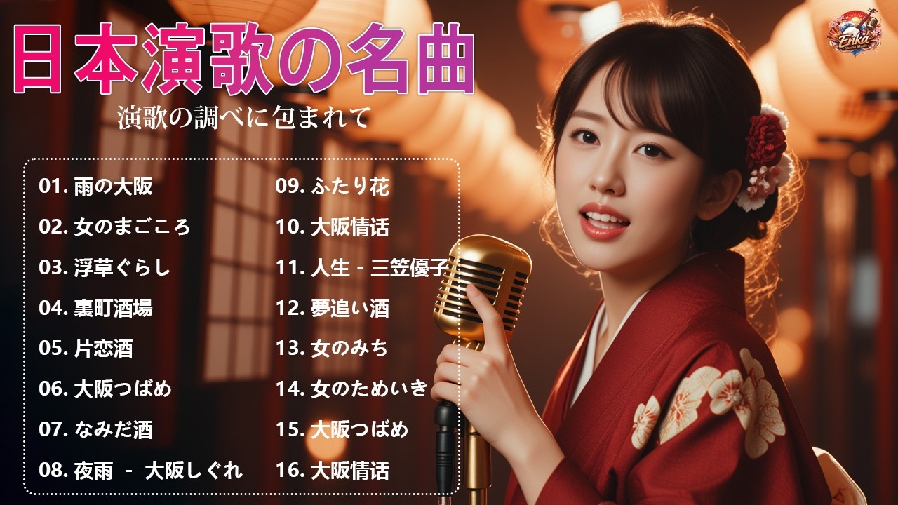 日本演歌 の名曲 メドレー🔊📺 演歌の調べに包まれて、あの日の涙を思い出す
