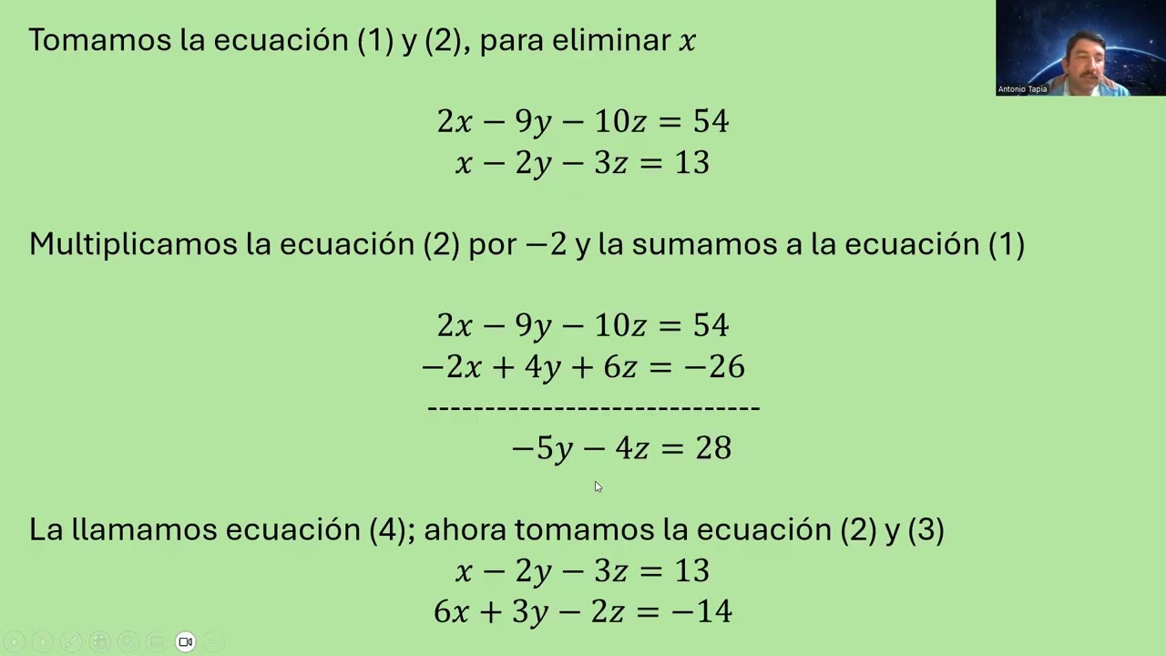 #algebra  Sistema de ecuaciones 32