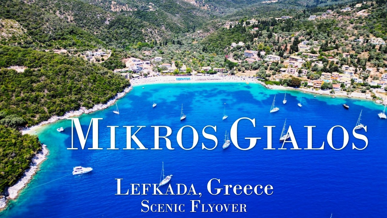Lefkada in 4k – Scenic Flyover | Mikros Gialos Beach