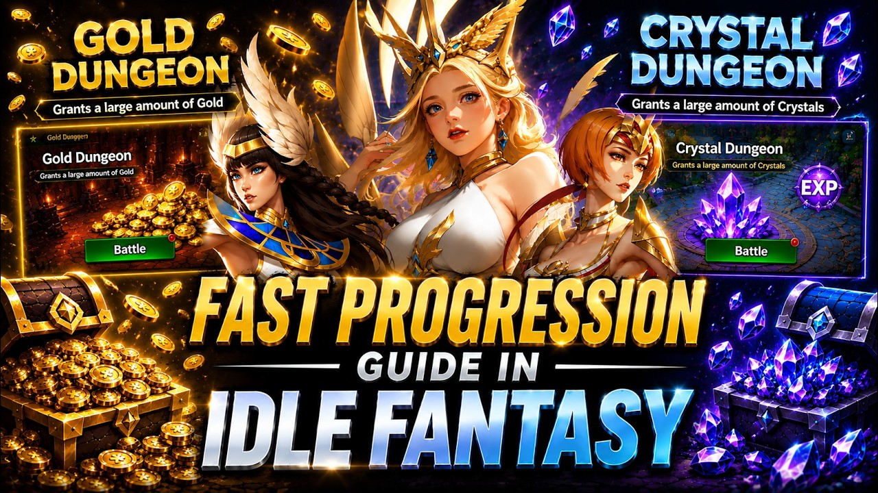 Fast Progression Guide! Maximize Gold & Crystal Rewards in Idle Fantasy