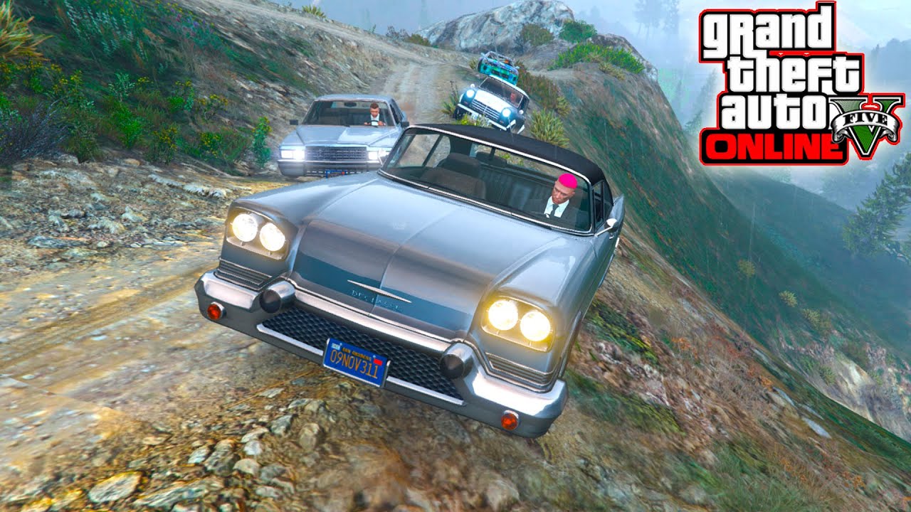 ¡SUBIENDO MONTE CHILIAD CON COCHES SUPER ANTIGUOS! - ¿LO LOGRAREMOS? - GTA V ONLINE CON AMIGOS
