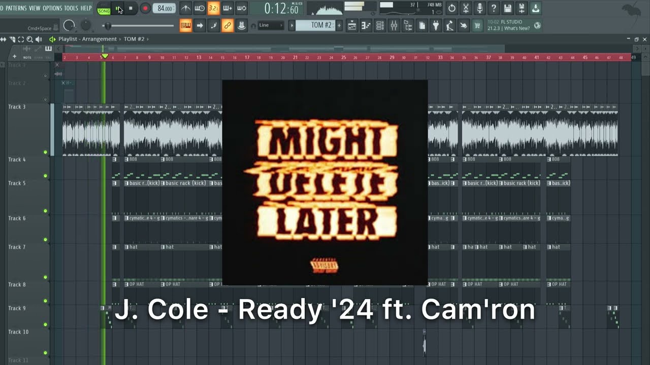 [Remake]  J. Cole feat. Cam'ron - Ready '24 - Instrumental How to make FL STUDIO