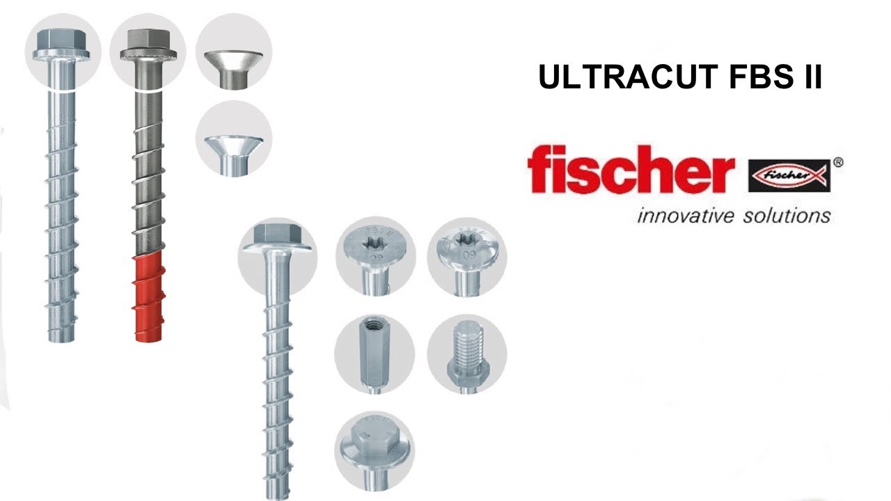 Шурупы по бетону  Ultracut FBS II - обновленная линейка