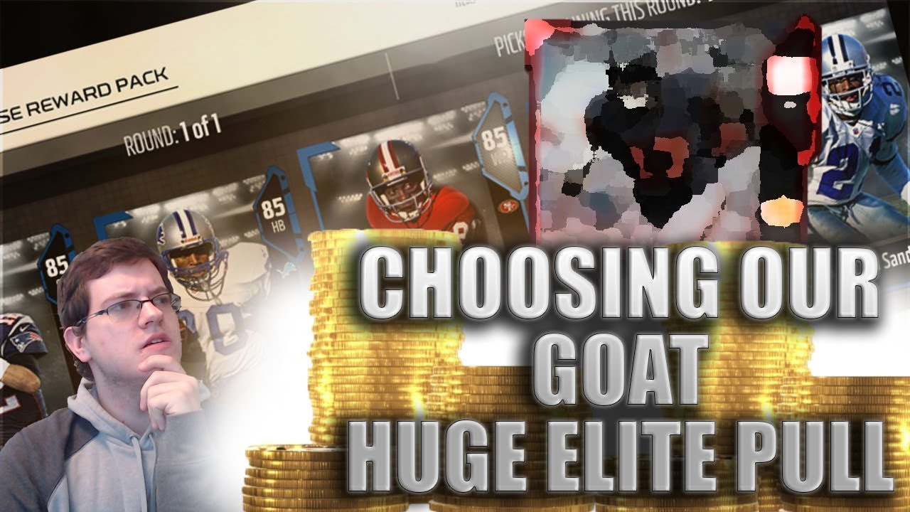 GOAT EDITION PACKS! WE PICK OUR G.O.A.T PLAYER AND PULL ELITE PLAYERS! Madden 18 Ultimate Team