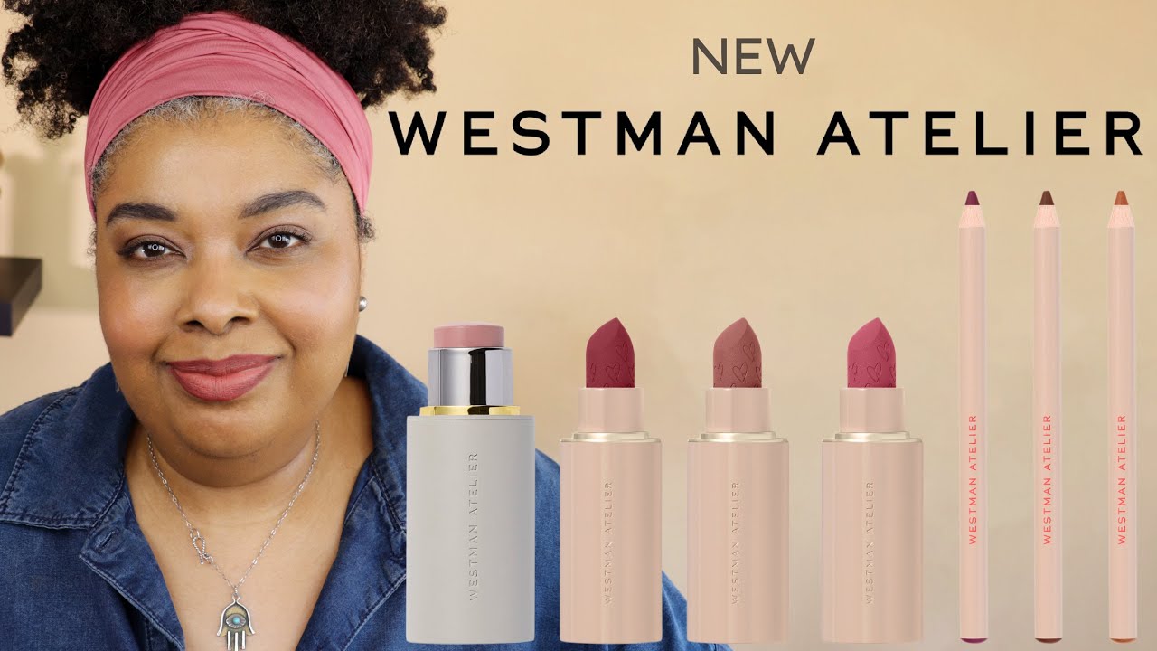 Westman Atelier Lip Pencils, Lip Suede Figue, Mimi, Pinch, Mimi Blush, Lou Lou & Rudey Nudey Balm