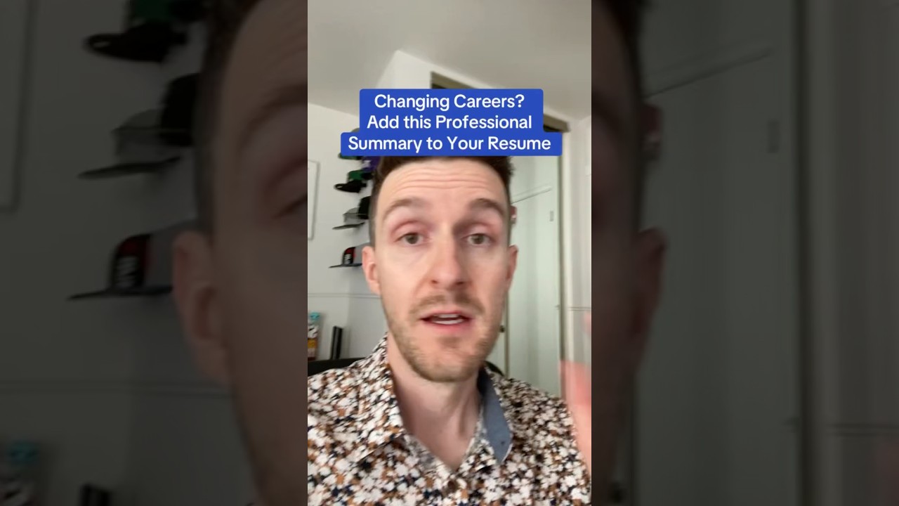 Professional summary for career changing resume #resume #career #jobsearch
