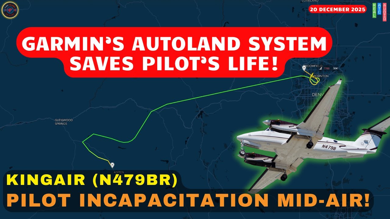 (BREAKING) King Air 200 Pilot Incapacitation MID-AIR | Auto-land Saves life! #atc