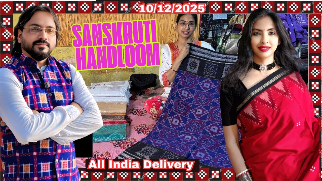 Sanskruti Handloom LIVE | Authentic Handloom Heritage Weaves | 8763283424Date 10/08/2025