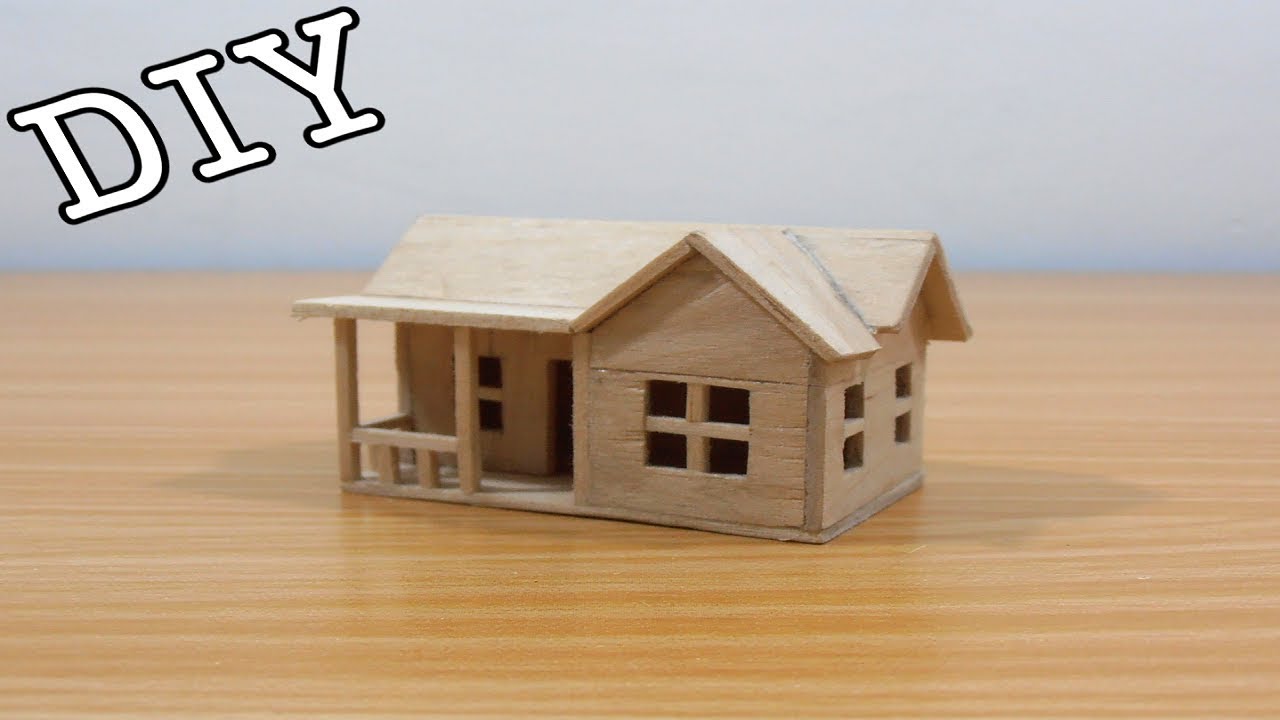 DIY Miniature House #21 (Popsicle Sticks)