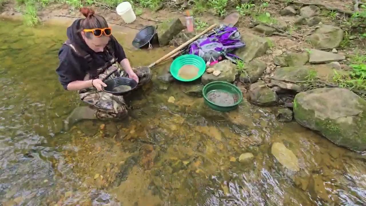Gold can be found on the surface in Pennsylvania? Crazy. #goldprospecting #pennsylvania