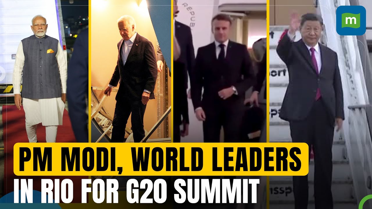 PM Modi, Joe Biden and other world leaders arrive in Rio ahead of G20 summit | N18G