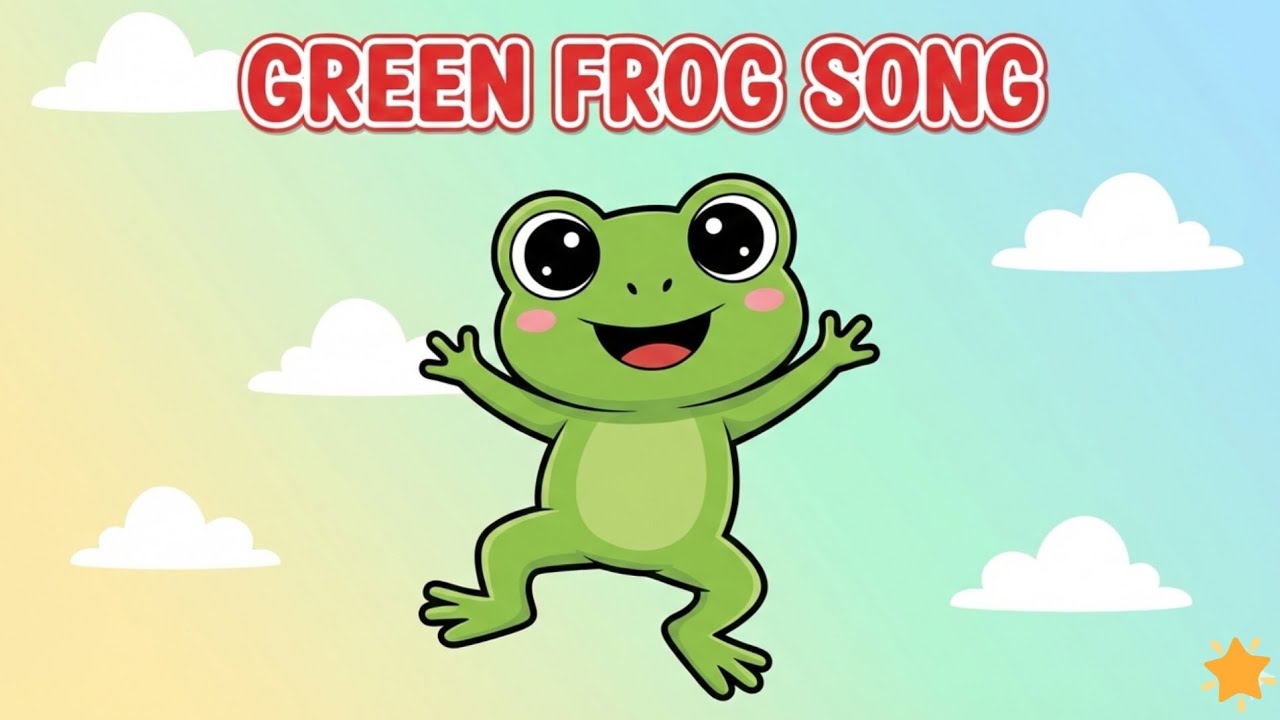 🎵 Green Green Frog Song 🐸 | Learn Colors for Toddlers | Picorhymes
