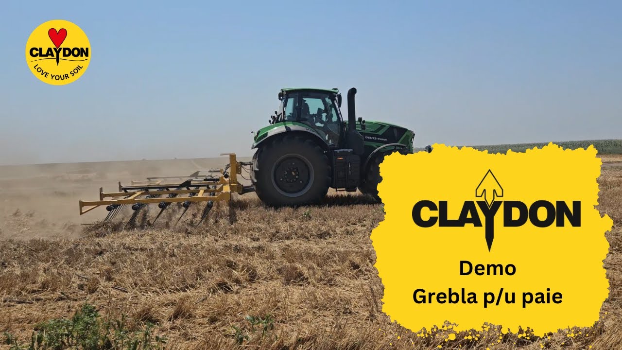 RO Grebla de paie Claydon. Gestionarea resturilor vegetale.