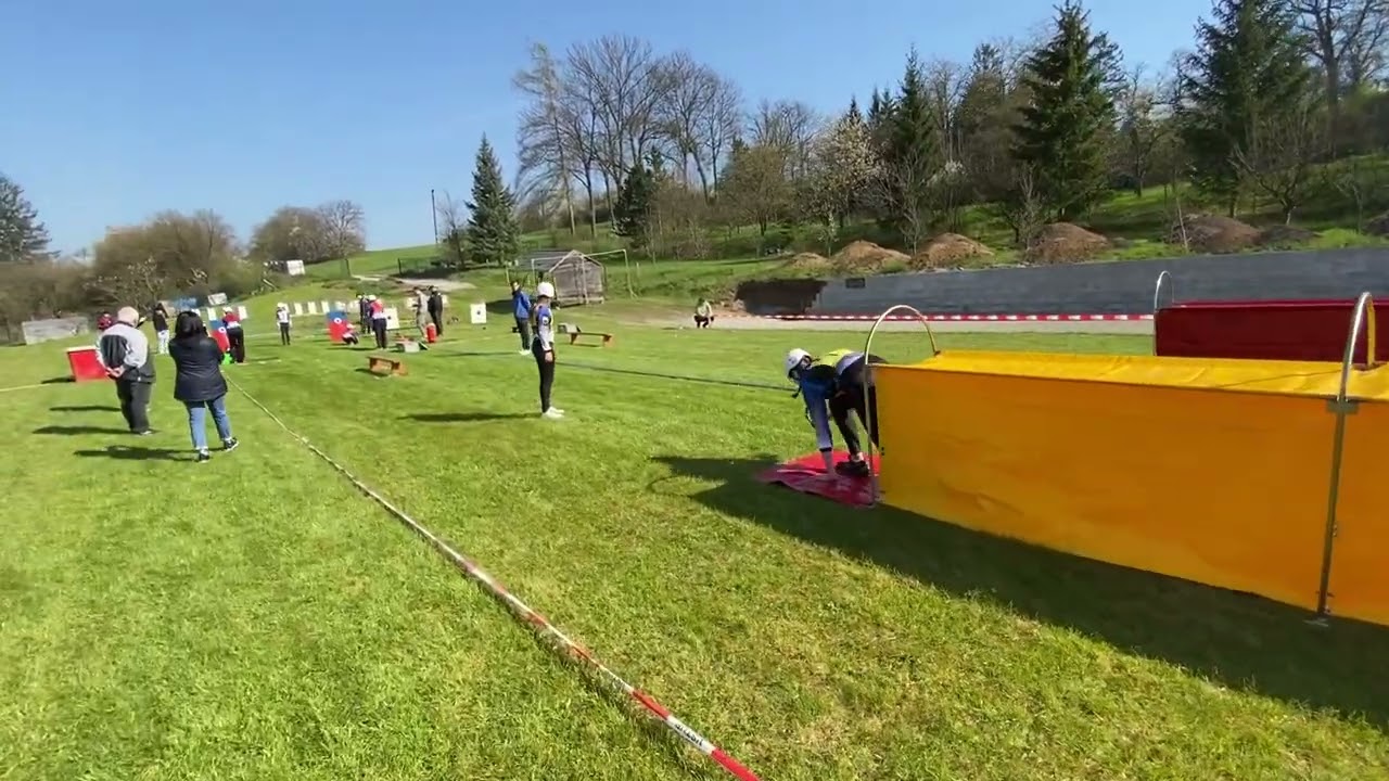Bořitov, 22. 4. 2023, požární útok CTIF, starší A 1. pokus