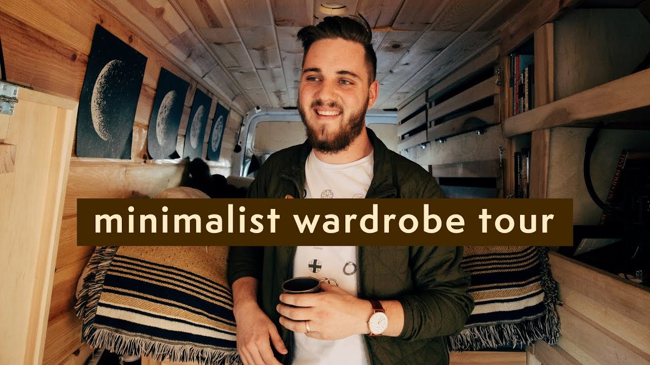 GUYS MINIMALIST WARDROBE (29 items!) | looking presentable in a van