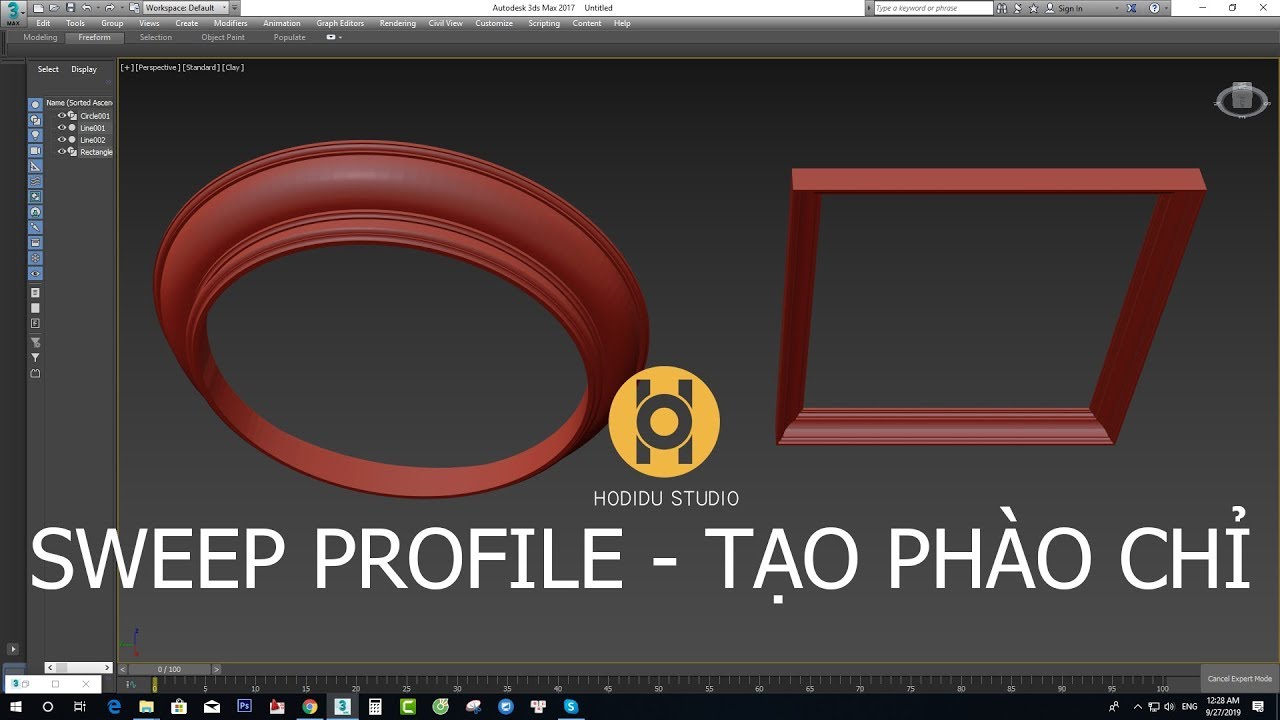 HODIDU STUDIO -  HƯỚNG DẪN PLUG-IN SWEEP PROFILE ( TẠO PHÀO CHỈ ĐẦY ĐỦ + CHI TIẾT )