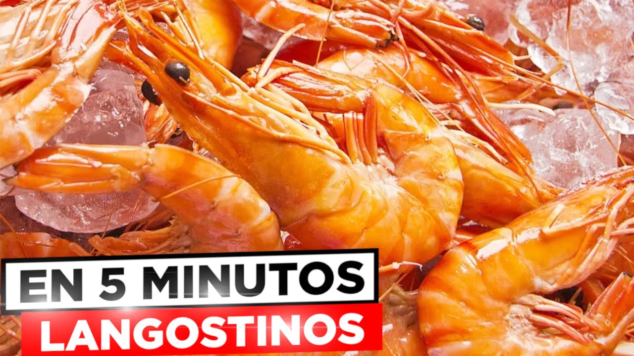 EN 5 MINUTOS DESCONGELADOS y COCINADOS 👌😎 LANGOSTINOS A LA PLANCHA 🍤 Receta Fácil.