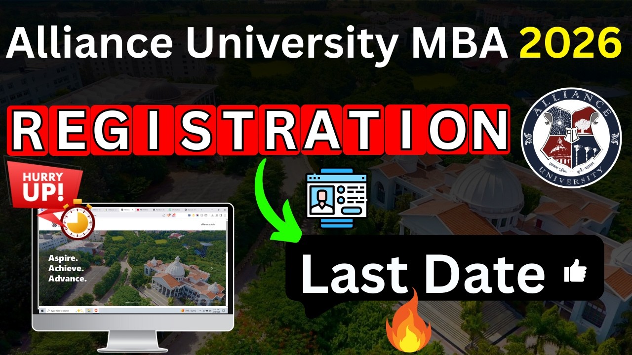 Alliance University MBA 2026 Registration (Started)🔥- How To Apply | Placements | Fees | Scholarship