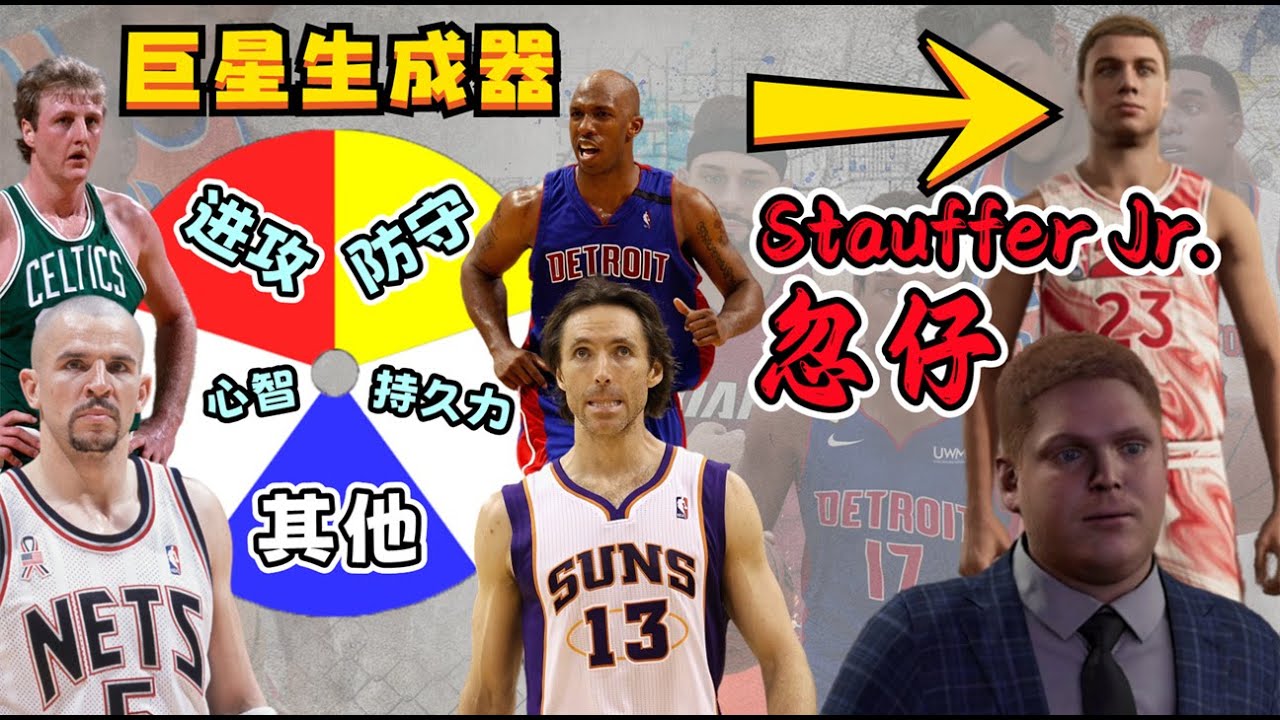 孤膽英雄！我用轉盤改變了2K傳奇教練之子，結果會是如何？NBA2K23-MYNBA【粵語中字】