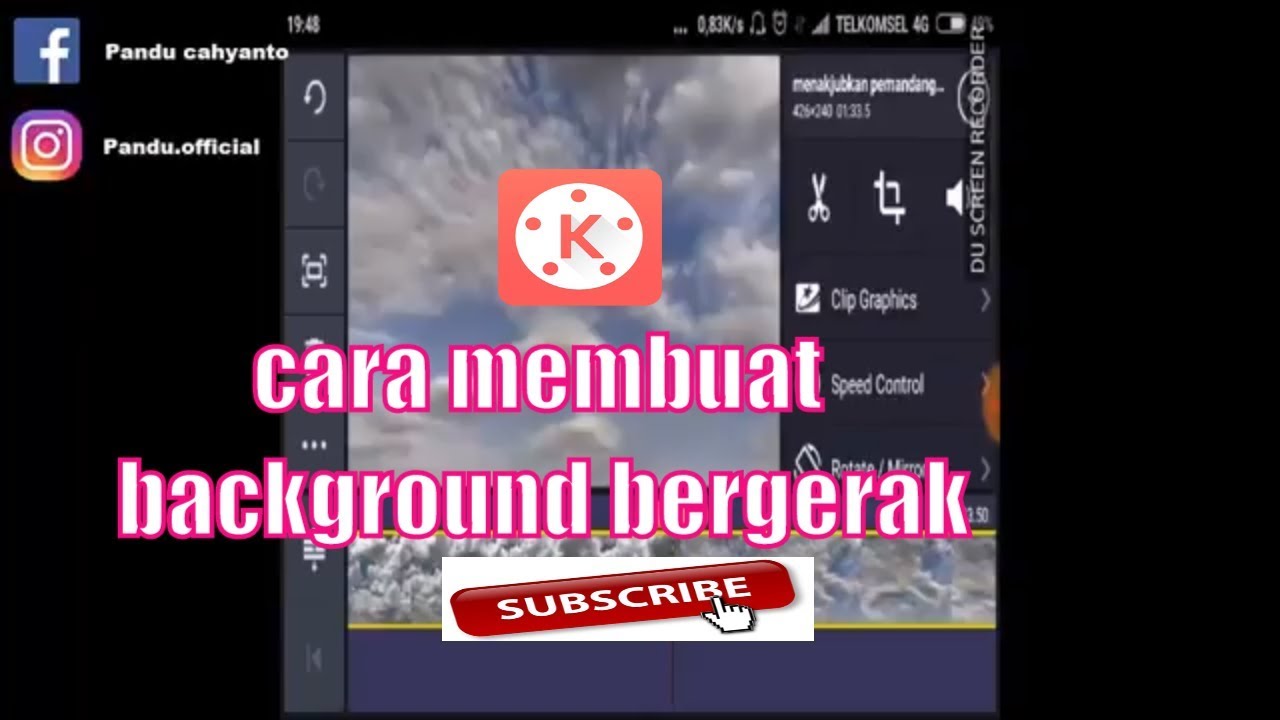 tutorial cara membuat background foto bergerak dengan kinemaster android