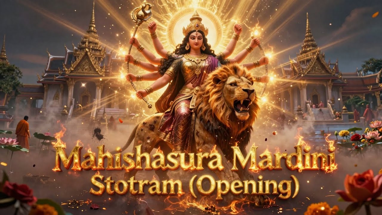 🔴LIVE STREAM 12h - Mahishasura Mardini Stotram | Prosperity Awaits!