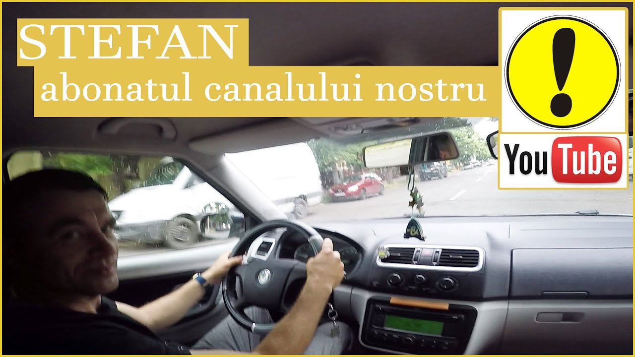 Alaturi de Stefan, abonatul nostru de pe canalul de Youtube. Instructor auto Buzău.
