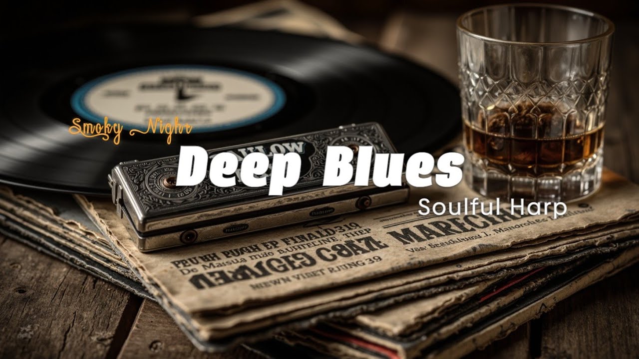 Deep Blues Harmonica ~ Атмосфера дымного бара | Душевный ночной инструментал