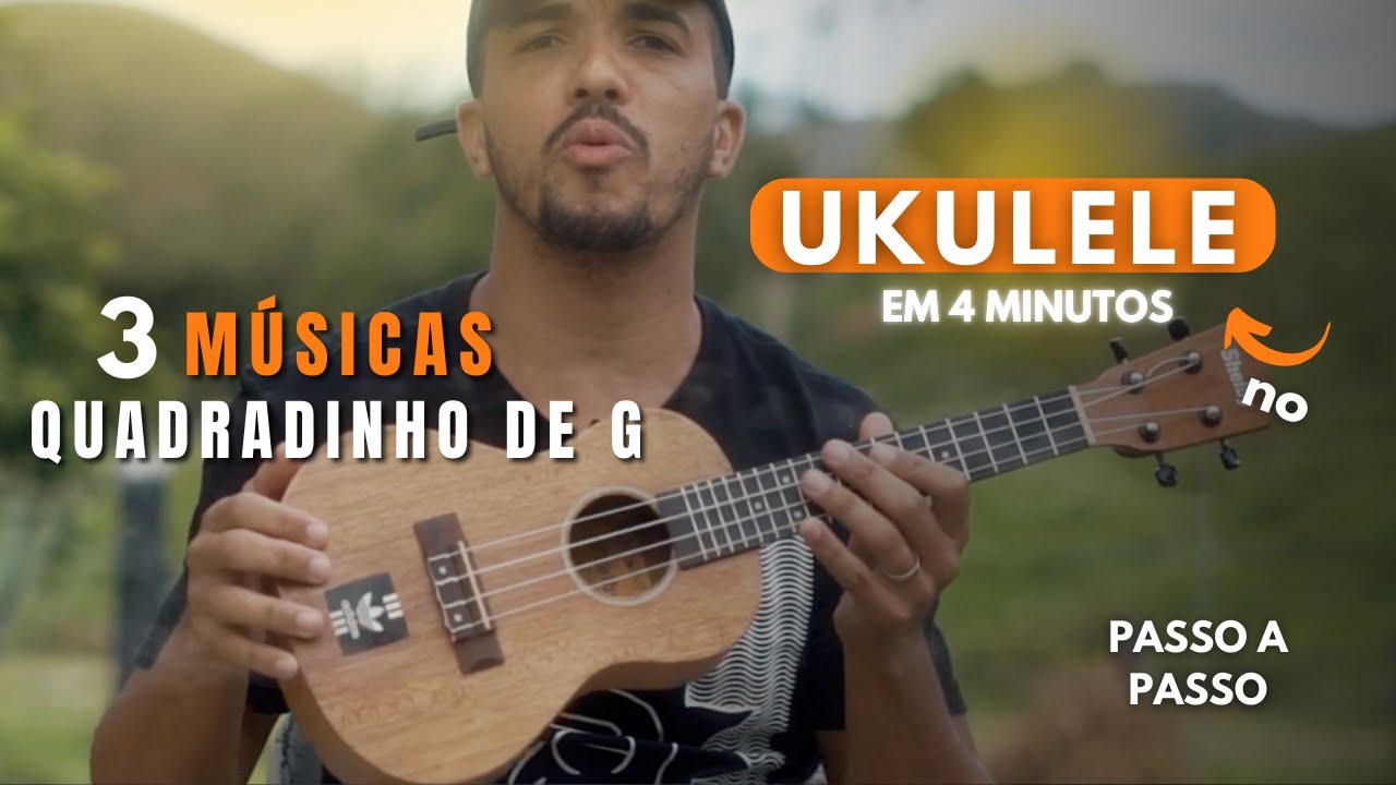 Toque 3 músicas usando quadradinhos no Ukulele