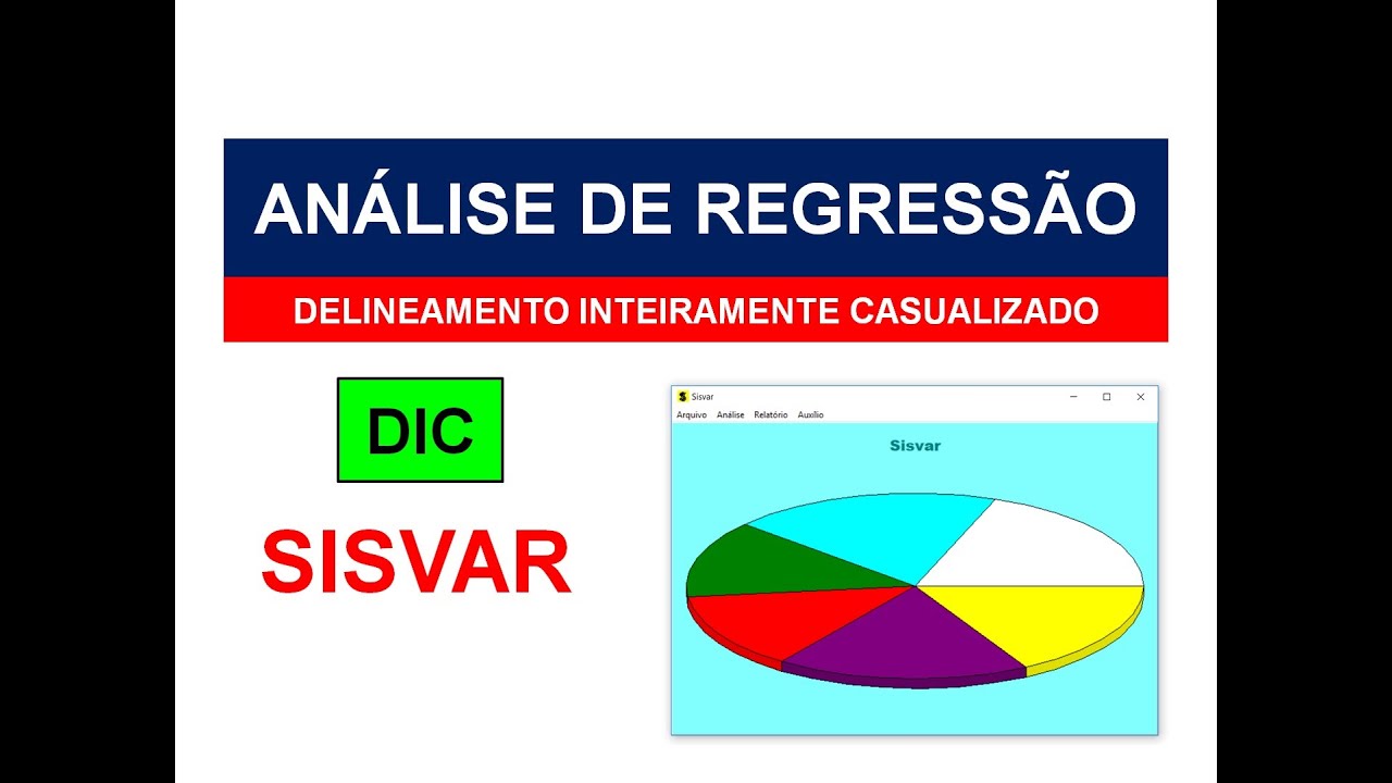 Vídeo 2:  Regressão no SISVAR (DIC) - tratamentos quantitativos