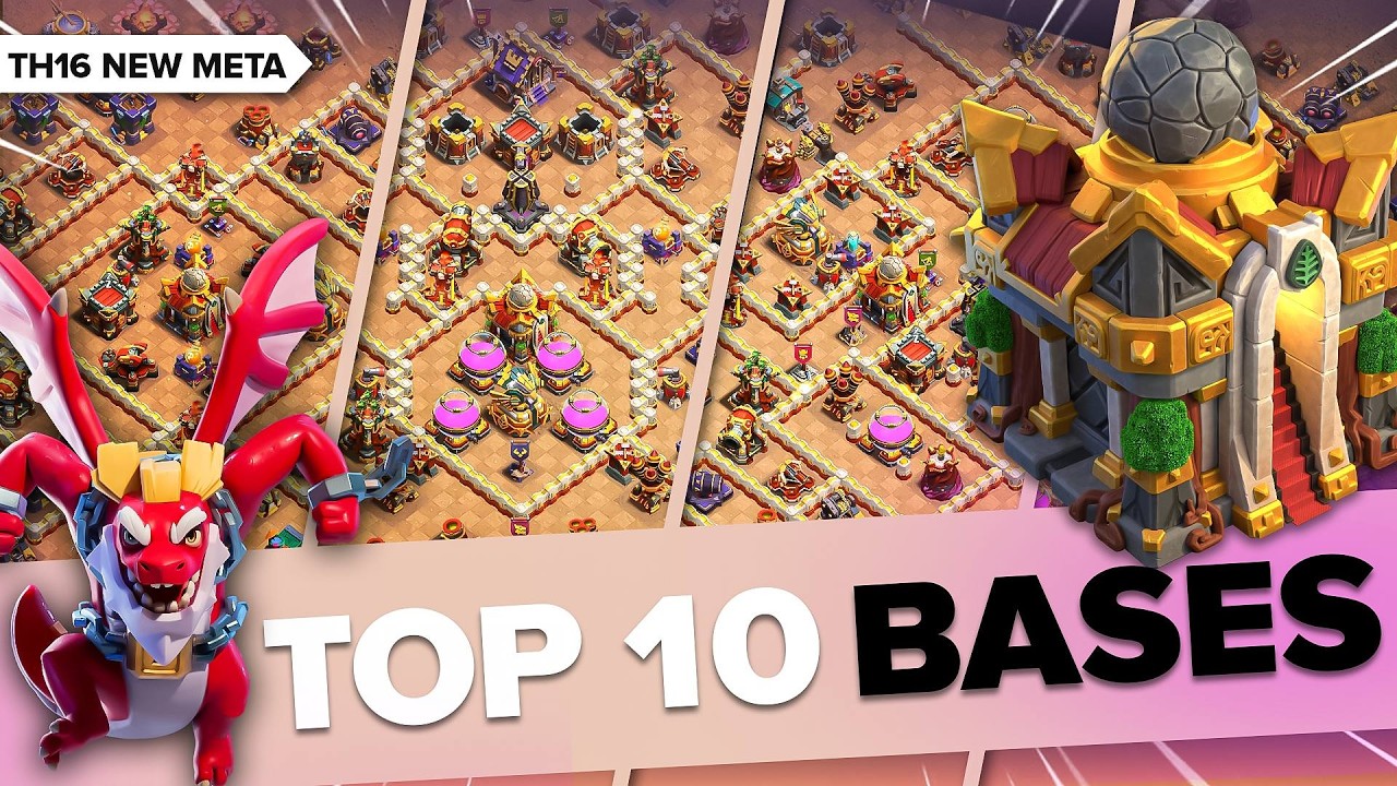 Top 10 Best TH16 War + Trophy Bases 2026 | Anti 3 Star Bases + Copy Links