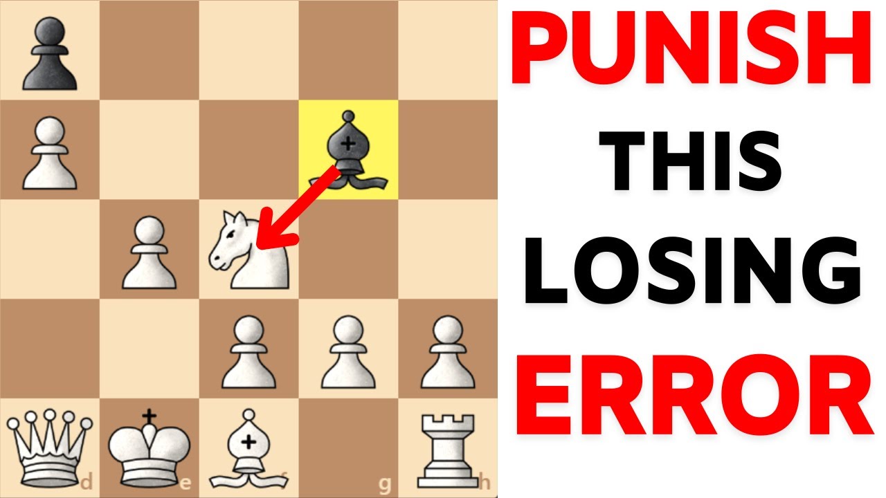 PUNISH The Most Common Mistake After Bg4 PIN on Knight