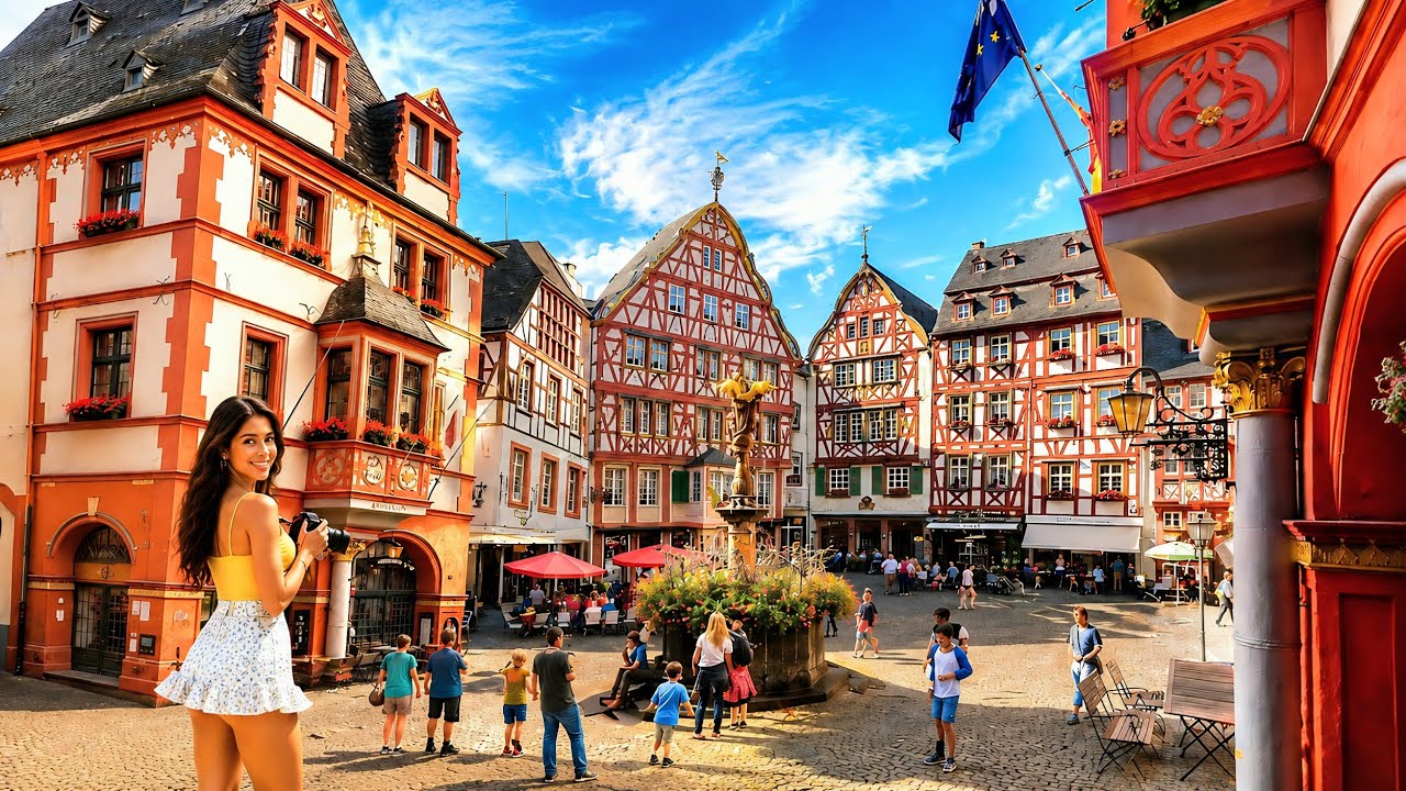 Bernkastel-Kues Germany 🇩🇪 4K Walking Tour | Fairytale Wine Town on the Moselle