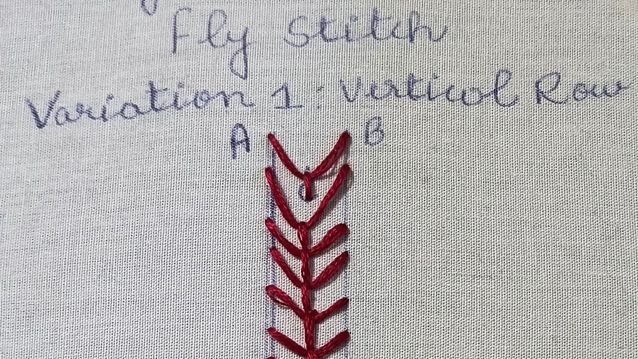 Fly 🕊️ stitch ✨🪡,Fly stitch family 🪡✨, Hand Made ✨🪡, Hand embroidery stitches tutorial 🪡✨