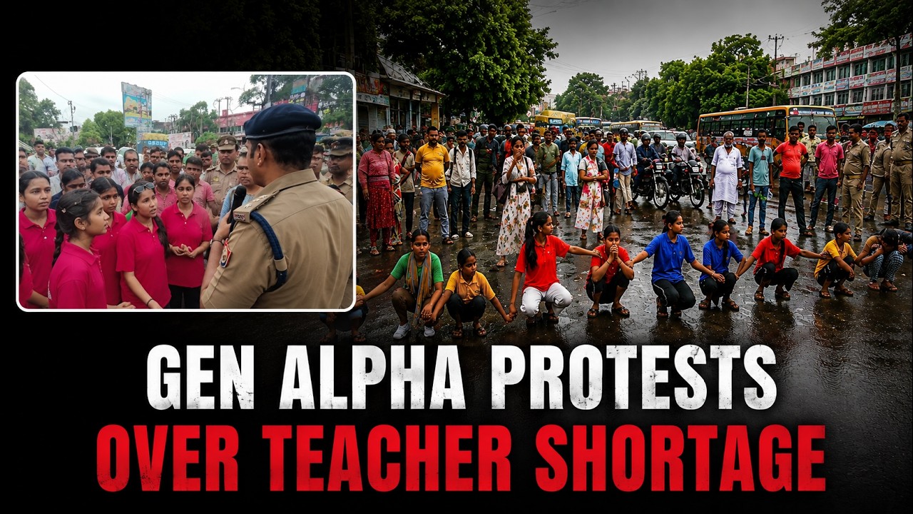 Lucknow Kids Force Authorities To Act, 200 Girls Protest Over Teacher Shortage & Poor Food