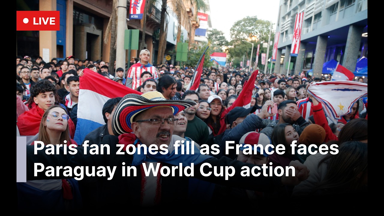 🔴LIVE France Fans Watch Paraguay Clash In Paris | AC114
