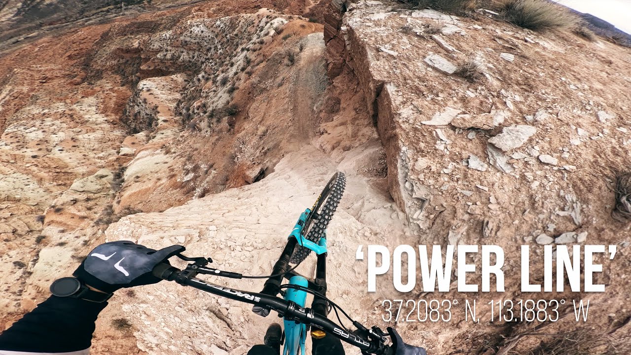 Sketchy Cliffside Rock Roll on my MTB | 'Power Line' POV
