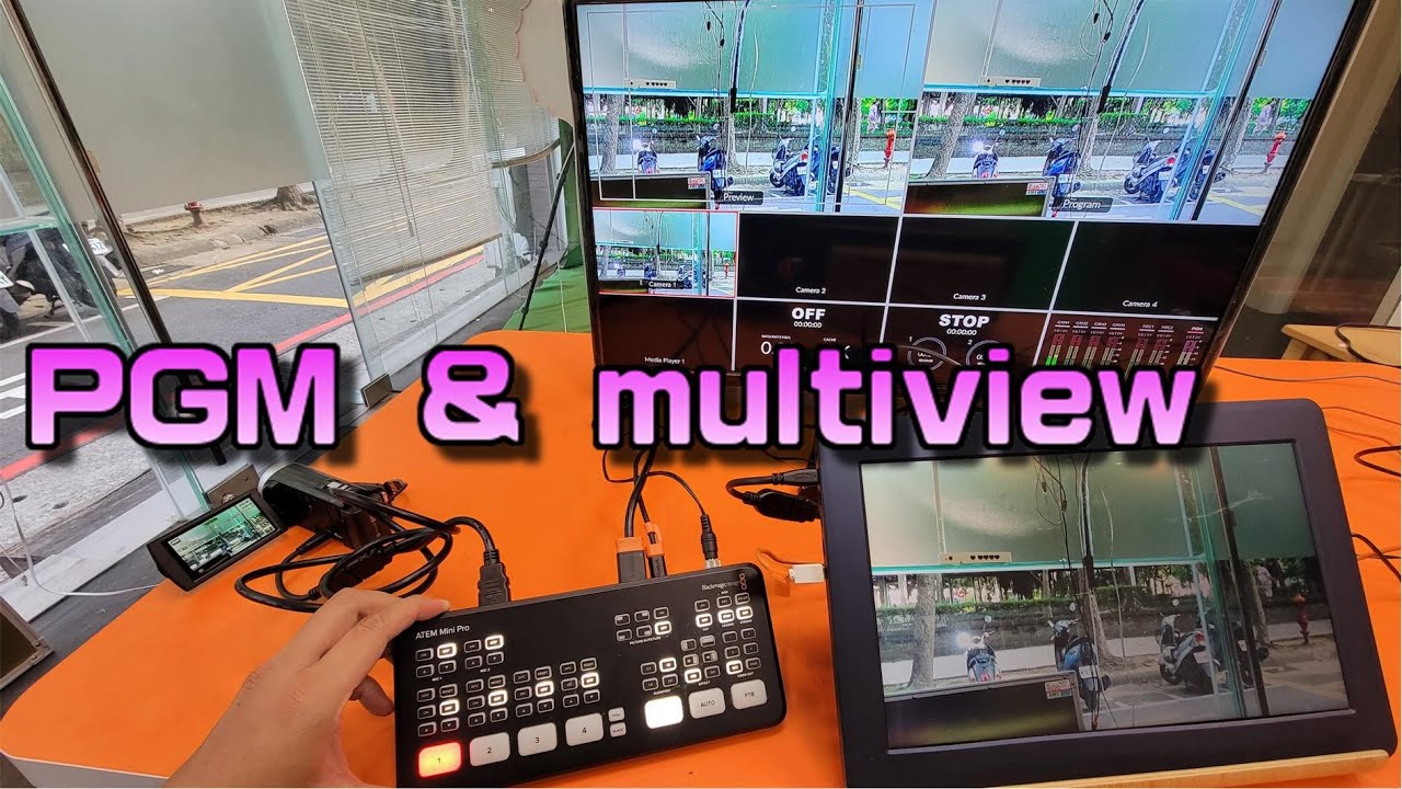 ATEM MINI PRO multi-view & PGM at the same time ! generate PGM monitor!