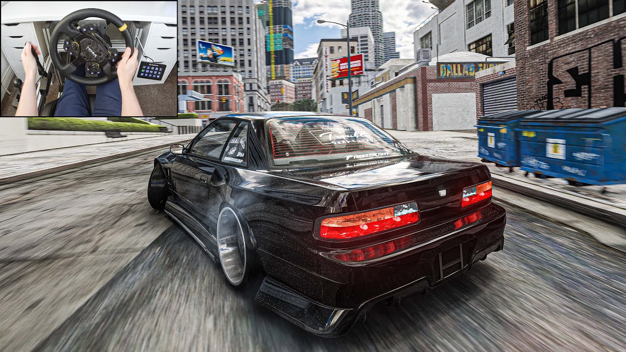 GTA 5 Drifting - Assetto Corsa (Steering Wheel + Shifter) Gameplay