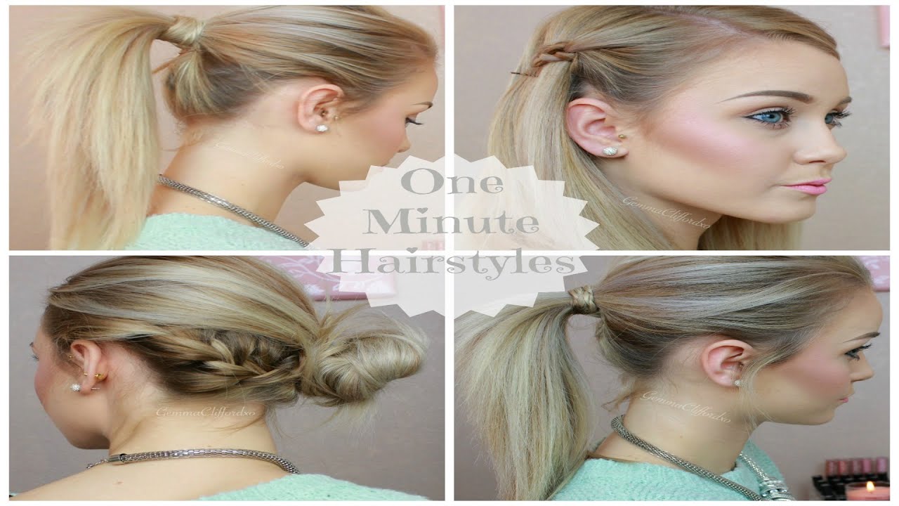 One Minute Hairstyles ♡ Gemma Clifford