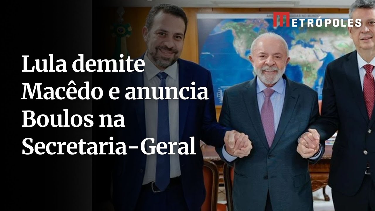 Lula anuncia Boulos no lugar de M&aacute;rcio Mac&ecirc;do na Secretaria-Geral