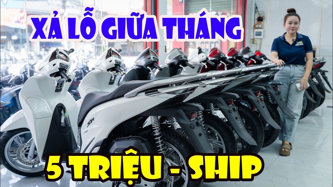 XẢ LỖ SH MODE SH 125 SH 160 VARIO 125 160 VISION AB125 AB160 GRANDE SỐC 5 TRIỆU XE MÁY GIÁ RẺ