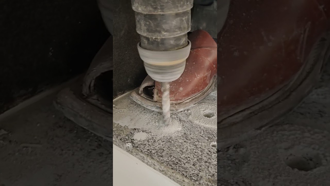 Drilling in stairs Granite Marble