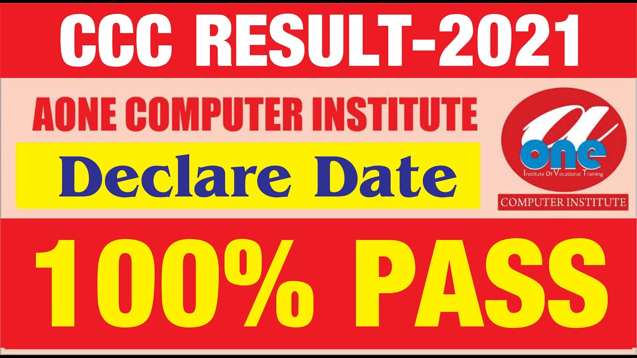 CCC RESULT Jan 2021 - APPLY NOV 2020